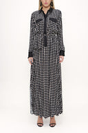 Desenli Uzun desenli elbise 93753