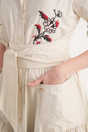 Taş Nakışlı uzun tafta elbise 94643 RPT