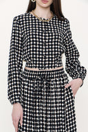 Kahve Desenli ikili takım 12257