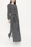 Kahve Desenli ikili takım 12257