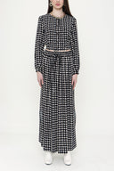 Kahve Desenli ikili takım 12257