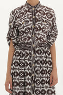 Lastikli Kemerli Uzun Elbise 92312