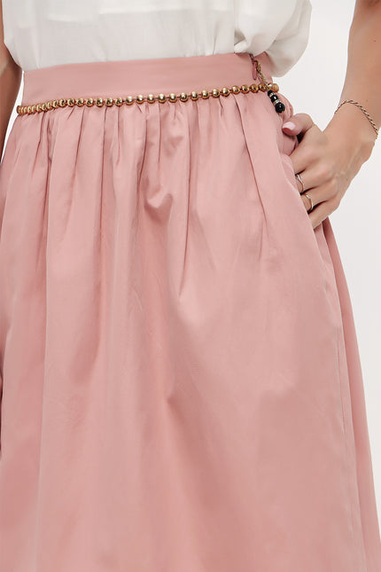 Rose Metal waist accessory balloon skirt 80692