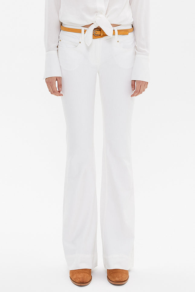White Cotton pants 40649