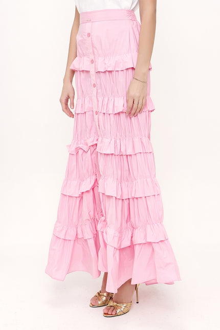 Pink Pleated skirt 81168