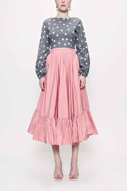 Pink Pleated skirt 81184